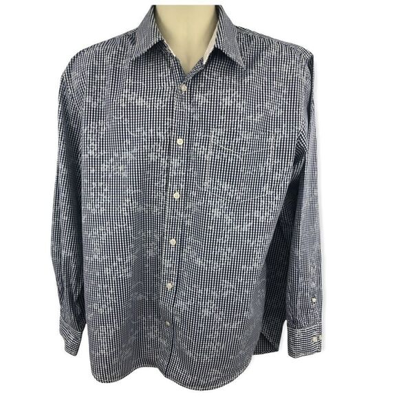 J Campbell Other - J Campbell large long sleeve blue white button shirt